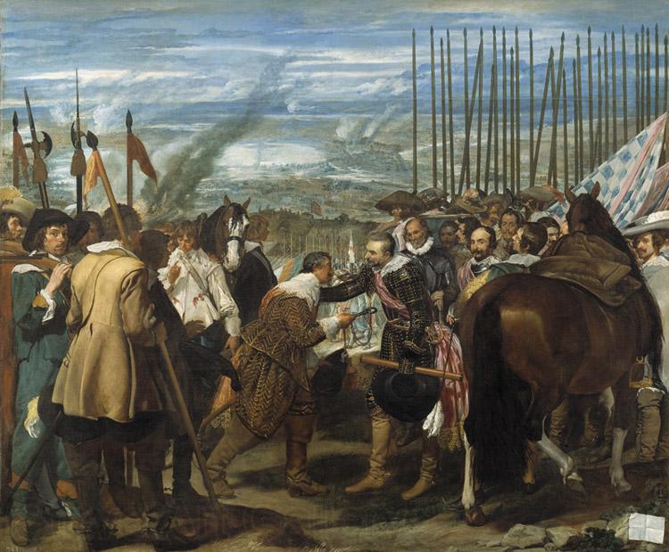 Diego Velazquez The Surrender of Breda (Las Lanzas) (df01) Norge oil painting art